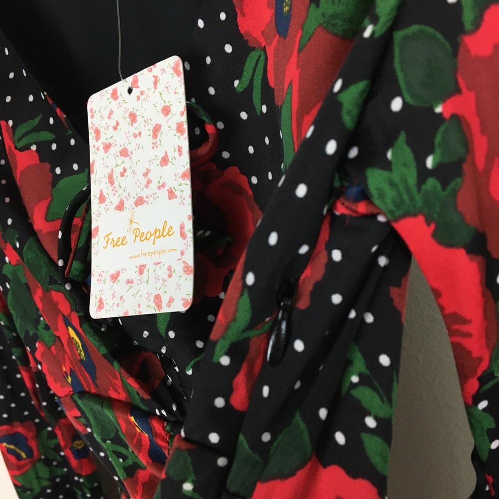 Free People Morning Light Polka Dot Floral Dress - Picture 7 of 8